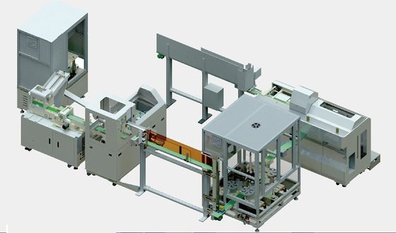 Zautomatyzowana maszyna pakująca o gramaturze 250 g / m2 Kartoniarka o wysokiej dokładności pozycjonowania
